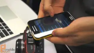Samsung Galaxy Beam projector smartphone live from MWC 2012