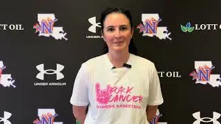 Head coach Anna Nimz following home win against A&M-Corpus Christi 