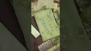 Organza Dress material Suit for women | Sequence work