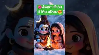 कैलाश की ठंड में शिव परिवार  ❄️🔱 | Shiv Family Winter Devotional Story 🌺