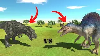 T-REX VS SPINOSAURUS EPIC DUEL - Animal Revolt Battle Simulator