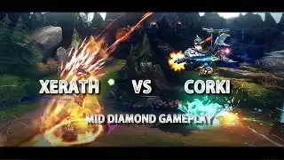 LoL - Season 7 Mid Lane Diamond Xerath vs Corki Gameplay