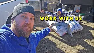 HE WRECKED HIS DAD'S TRUCK |tiny house, homesteading, off-grid, cabin build, DIY tractor tiny cabin