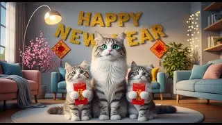 Happy New Year 2026 🎉 A Healing New Year’s Eve with the Cat Family