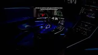 64 Color Car Ambient Lights Dynamic RGB Music Sync Lighting Holographic Mood Lamps
