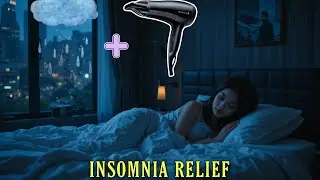 Hair Dryer Noise & Heavy Rain Thunder | Powerful Sounds for Sleep & Relaxation
