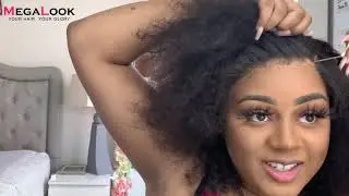 DETAILED HOW TO INSTALL CURLY BOB UNIT | MEGALOOK HAIR