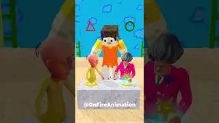 Scary Teacher vs Motu Patlu: Plays Squid Game Dalgona Candy - #animation #scaryteacher3d