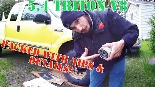 Ford F250 Super Duty 2001 года выпуска, замена масла, двигатель 5.4 Triton V8.