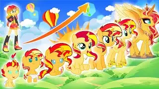 🦄My Little Pony 🌈 Princess Sunset Shimmer 💛 GROWING UP 2022 👉@sweetponylife​
