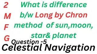 Long by chron method ( SUN , MOON, STAR & PLANET )