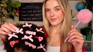 ASMR Playing With Your 4C Hair In The Back Of Class 🎀✏️💗 (valentines edition)