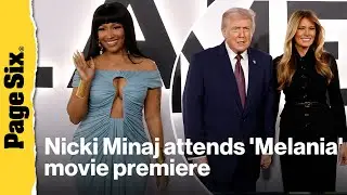 Nicki Minaj supports Donald and Melania Trump at 'Melania' movie premiere