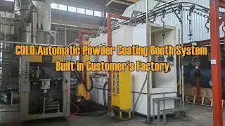 Automatic Powder Coating Line with PP Plastic Booth System
