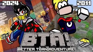 EL MINECRAFT DE UNA REALIDAD ALTERNA. Minecraft Beta 1.7.3 Better Than Adventure