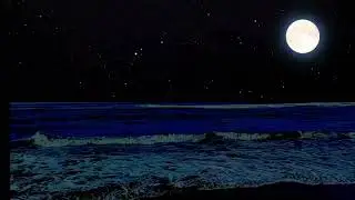 Relaxing Sea Waves at Night | Low Pitch Ocean Sounds for Deep Sleeping