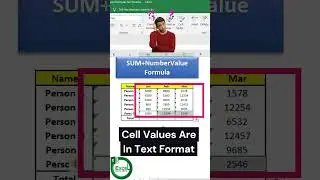 Excel Trick: SUM Function Not Working? Use This Formula! #punjabisong #newsong