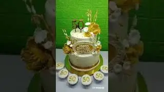 50th Birthday Themed Cake #Ljsdreambox #customizedcake