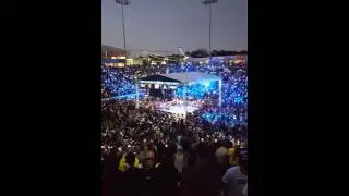 Muhammad Ali 10 second count at the StubHub Center in Carson. Salido vs Vargas