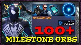 SPIDER MAN SYMBIOTE MILESTONE ORBS!! 100+ Orb Opening For SSM!! Marvel Strike Force