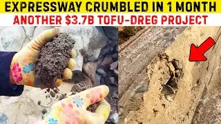 Китайская катастрофа с отходами от производства тофу! Поддельный цемент, пенополистирол, инженерн...