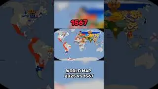 World Map now vs then | 2025-1567 | #borderbattle #geography #ww2rebuilder #map #history