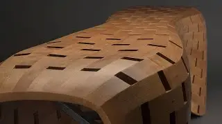 The Peanut Bench, or free-form coopered furniture on a CNC robot