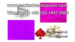 Marked domino with luminous ink mark