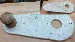 Ugly but Accurate Circle Cutting Router Jig Made from Corian