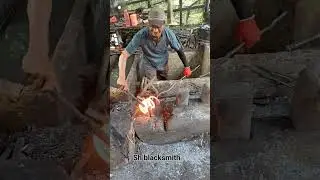 How to Straighten a Car Coil Spring for Blacksmithing.#forging