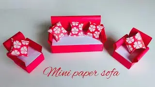 Mini paper sofa/ paper craft idea
