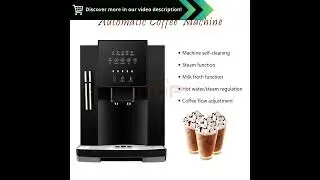 ITOP Full Automatic Coffee Maker: 19 Bar, Coffee Bean Grinder, Milk Foam, Espresso Machine with Hot