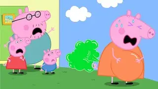 Mummy Pig Vomits From His Terrible Stomach Pain - Peppa Funny Animation