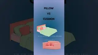 PILLOW or CUSHION? 😴 | English Vocabulary #englishforbeginners #vocabulary #everydayenglish
