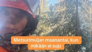 Metsurimuijan maanantai, kun moottorisahakaan ei käynnisty 