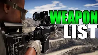 GHOST RECON WILDLANDS FULL WEAPON LIST -TUTTE LE ARMI