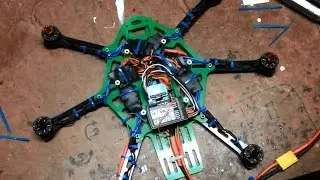 Сборка гексакоптера Hobbyking Thorax с пластиковыми моторами EMAX 1806