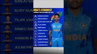 India Strongest Playing 11 For World Cup 2026#shorts #trending #worldcup2026 #cricket #cricketshorts