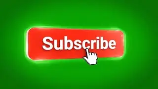YouTube Subscribe Button Green Screen