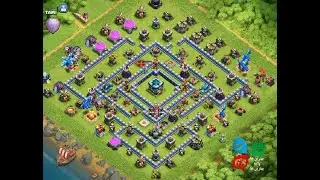 Clash of Clans Town Hall 13 Attack Strategy 3 Stars. New Easy Best Fast Power.