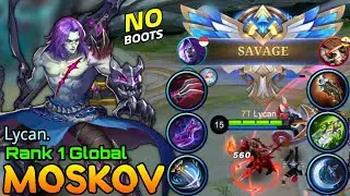 SAVAGE! Moskov Maximum Damage Build! - Top 1 Global Moskov by Lycan. - Mobile Legends