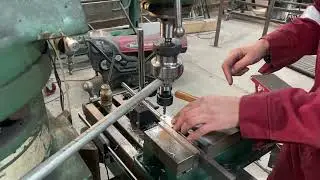 Running my Grizzly Tools Tapping Head on the milling machine.