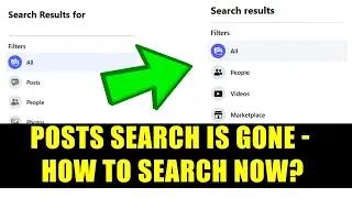 Search Posts On Facebook Disappeared - How To Search For a Post On FB Now?