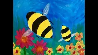 Art of Pollination Bees