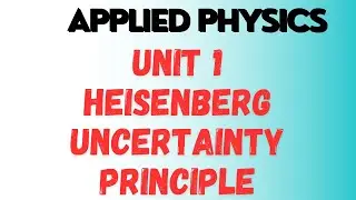 #7 Heisenberg uncertainty principle| #UNIT-1 |