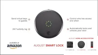 August Smart Lock (HomeKit Enabled || Dark Gray)  Best Technology.