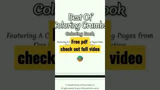 Free pdf coloring book.  Check out full video