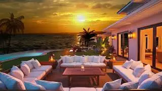 🌊 Luxury Ocean Sunset View (4K) | Calming Wave Sounds & Relaxing Music for Sleep, Meditation, Focus