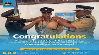 MBOWE FILLING STATION: TWO MALAWI POLICE OFFICERS PROMOTED | BREAKING NEWS