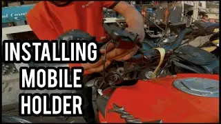 INSTALLING MOBILE HOLDER WITH CHARGER ON NS200 || EASY & SIMPLE || DETAILED VIDEO || BANGALORE ||